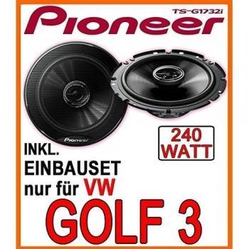 VW Golf 3 - Lautsprecher - Pioneer TS-G1732i - 16cm Einbauset
