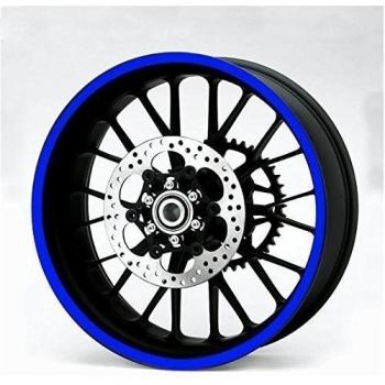 Resistente Azul 600mm Strip Pegatina Coche Moto Quad Trike Ruedas Carrocería Depósito Combustible