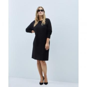 Vestido corto liso de tricot Couchel