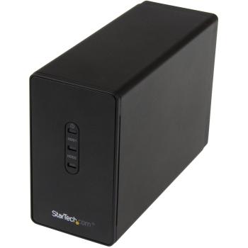 StarTech.com S252BU33R Dual-Bay 2.5 Hard Drive Enclosure - USB 3.0 to SATA III 6Gbps with RAID