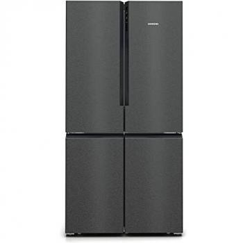 Siemens iQ500 KF96NAXEA Frigorífico Americano MultiDoor, NoFrost, Clase E, 605L, Black Inox Antihuellas, Dimensiones 183 x 90.5 cm