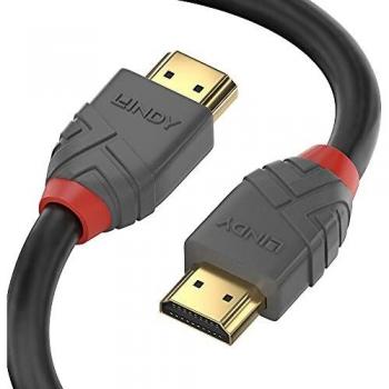Lindy 36968 Cable HDMI de 15 metros, Tipo A (Estándar), Color Negro/Gris