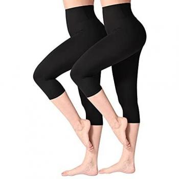 SINOPHANT Mallas Cortos Mujer Fitness Cintura Alta 3/4 Pantalones Deportivos Capri Mujer Leggins Yoga Correr Deporte