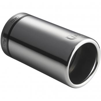 CARTUNER Embellecedor de tubo de escape de acero inoxidable, 80 mm, redondo