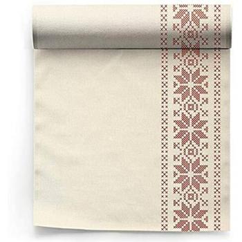 MY DRAP – Rollo de 12 servilletas de Tela | 100% Algodón Reciclado | Reutilizables | 20 x 20 cm | Colección de Navidad Green Tartan | Formato Rollo, en Unidades Precortadas