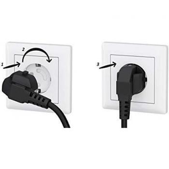 WELLGRO Protector de enchufes con mecanismo de giro, autoadhesivo, color blanco, seguro para niños, cantidad a elegir, 12 unidades