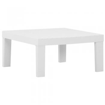 White Plastic Garden Lounge Table