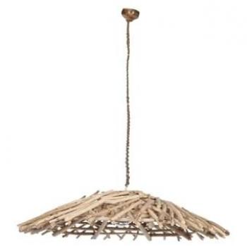 Lámpara de Techo Home ESPRIT Natural Madera de Eucalipto 50 W 100 x 100 x 18 cm