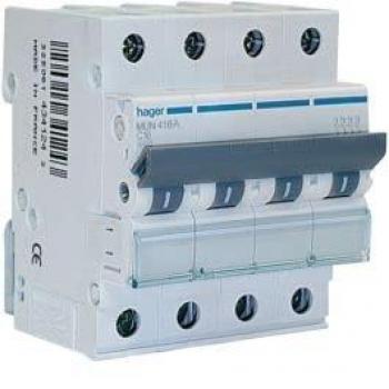 Interruptor automático HAGER MUN640A 3P+N 40A curva-C 6kA