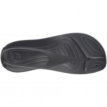 Crocs Sexi Flip Women Mujer Chanclas, Negro