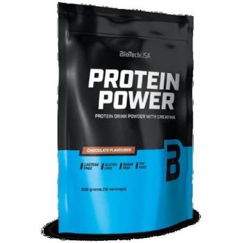 BioTech USA Protein Power 500g - Strawberry Banana Protein