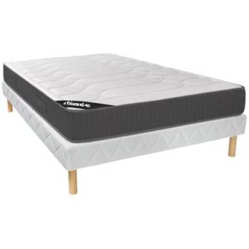 Conjunto somier + colchón viscoelástico de 28 cm - 140 x 190 cm - GIZEUX de YSMÉE