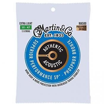Martin MA500 Authentic SP Phosphor Bronze Acoustic Guitar Strings - Extra Light 10-47
