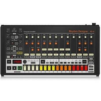 Caja de ritmos analógica clásica Behringer RD-8 con 16 sonidos de batería, secuenciador de 64 pasos, diseñador de ondas y filtro de modo dual