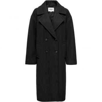 Only Wembley Oversized Women's Coat in Dark Grey Melange