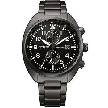 Reloj Cronógrafo Eco-Drive para Hombre Citizen CA7047-86E Acero Inoxidable Color Negro 10 Bar de Resistencia al Agua