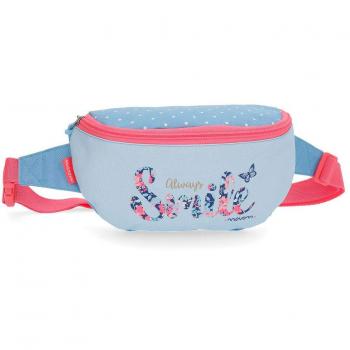 MOVOM Always Smile Bolso bandolera, 34 cm, 3.1 litros, Azul