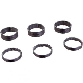 Ritchey Espaciadores de Dirección WCS Carbono 28.6 mm, 3x5 mm, Paquete de 6 Unidades