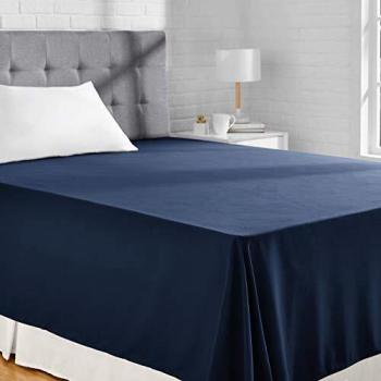Amazon Basics FLT, Hoja de Microfibra, 275 x 275 cm,Navy Blue