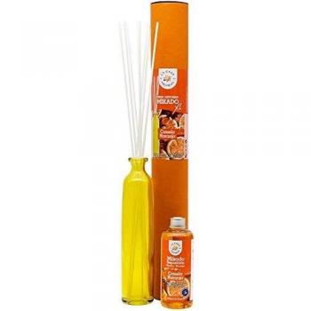 Ambientador Mikado XL con Varillas/Palitos, Difusor Líquido de Aroma Canela Naranja, Perfume Duradero para el Hogar, Baño, Casa - 250 ml