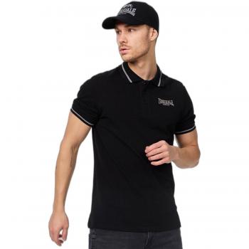 Lonsdale London Causton Black Polo Shirt for Men (Sizes S to 3XL)
