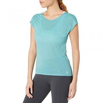 SALOMON Coet SS tee Camiseta De Manga Corta, Mujer, Meadowbrook/Heather, S