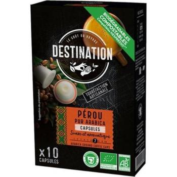 Café Pur Arabica Peru Bio 10 cápsulas Destination