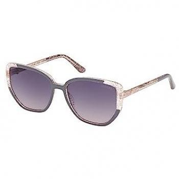 Guess Chic Square Frame Sunglasses with Gray Gradient Lenses, Female, One Size