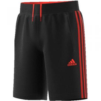 Adidas YB P 3S Pantalones Cortos de Deporte, Niños, black/solar red, 910A
