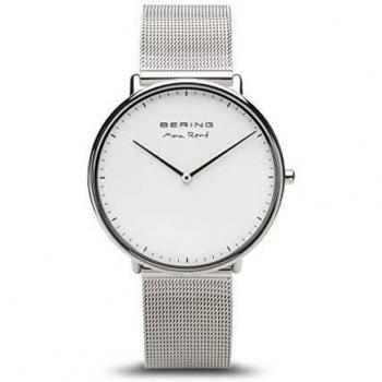 Bering Max René Men's Quartz Watch 38mm Silver Stainless Steel 3ATM