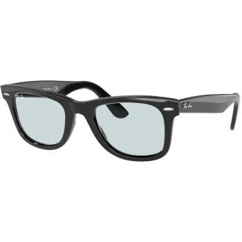 Ray-Ban RB2140F WAYFARER Asian Fit 601/R5 Black Men's Sunglasses 52mm