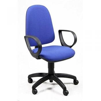 Silla de Oficina Unisit Jupiter SBSB con Asiento Acolchado y Respaldo Acolchado en Color Azul