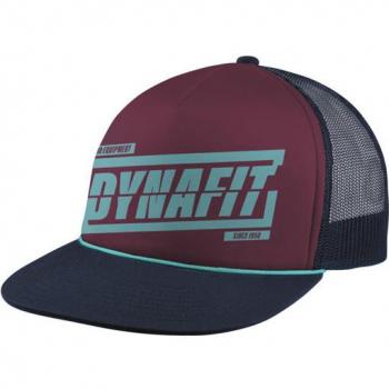 Gorra Dynafit Graphic Trucker Roja Granate Azul Oscuro
