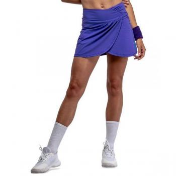 Falda Siux Pleat Mujer Morado - Ropa de Padel Mujer, diseño moderno, tejido ligero y transpirable, elasticidad para mayor comodidad, cintura elástica ajustable, ideal para actividades deportivas