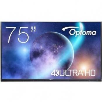 Optoma Creative Touch Serie 5 5752RK+ 75 Pantalla Plana Interactiva LED UltraHD 4K Táctil 400 cd/m² Negro
