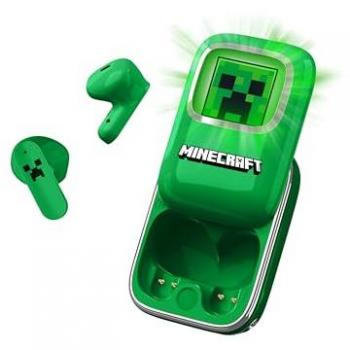 Auriculares Inalámbricos True Wireless Minecraft OTL Technologies con Estuche de Carga Deslizante y Luz LED