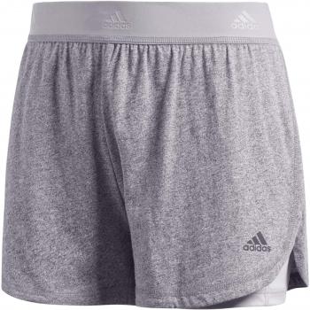 Adidas Mujer Soft Short 2 en 1 1/4, otoño/Invierno, Mujer, Color Medium Grey Heather/Grey One, tamaño Large