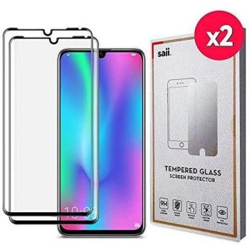 Protector de Pantalla Saii 3D Premium para Huawei P30 - Vidrio Templado 9H - 2 Unidades
