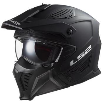 LS2 Casco Jet OF606 Drifter Sólido Ultraligero con Visor Solar y Cierre Micrométrico