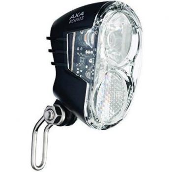 AXA 1x Vorderlampe Scheinwerfer, Luz Delantera Echo 15 Switch Unisex Adulto, Negro, 16 9x5 7x14cm