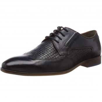bugatti Men's 311419041111 Derbys, Blue (Dark Blue/Cognac 4163), 8 UK