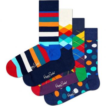 Happy Socks 4-Pack Multi-Color Crew Gift Set