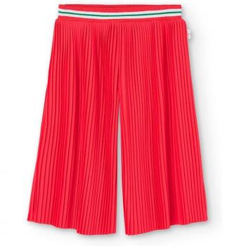 Pantalón palazzo plisado con cintura elástica
