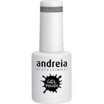 Andreia Professional Gel Polish #276 Silver Glitter Gray-Purple Shade 10.5ml Semi-Permanent Nail Polish