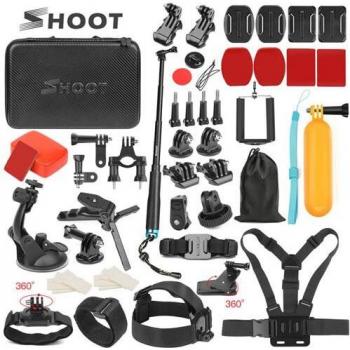 Set de Accesorios para Cámara de Acción GoPro - Monópode y Montaje para GoPro Hero 9, 8, 7, 5, Xiaomi Yi 4K, SJCAM SJ7, M20, E