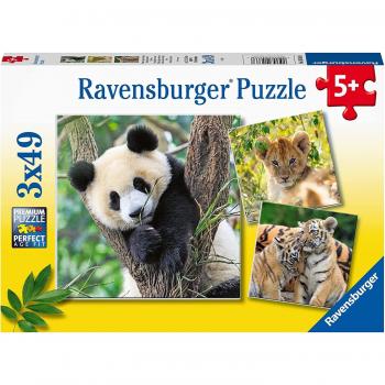 Puzzle de Animales Ravensburger 3x49 Piezas