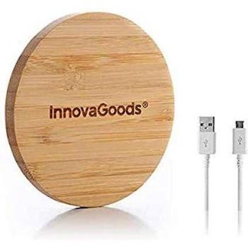 InnovaGoods Cargador Inalámbrico de Bambú,