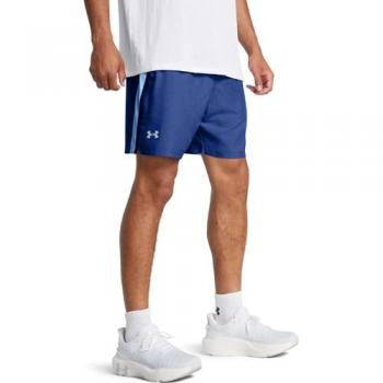 Pantalones Cortos Under Armour Launch 7 pulgadas Heather, Azul Tech, Talla M