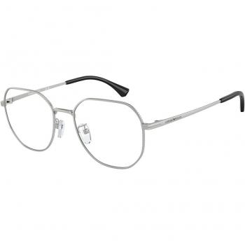 Emporio Armani EA1154D Gafas Recetadas para Hombre Ajuste Asiático Color Plateado