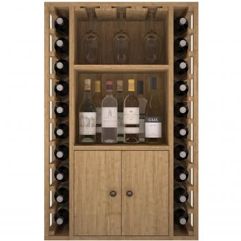 Expovinalia Botellero fabricado en pino con capacidad para 20 botellas